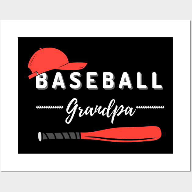 Baseball Grandpa Wall Art by Qibar Design